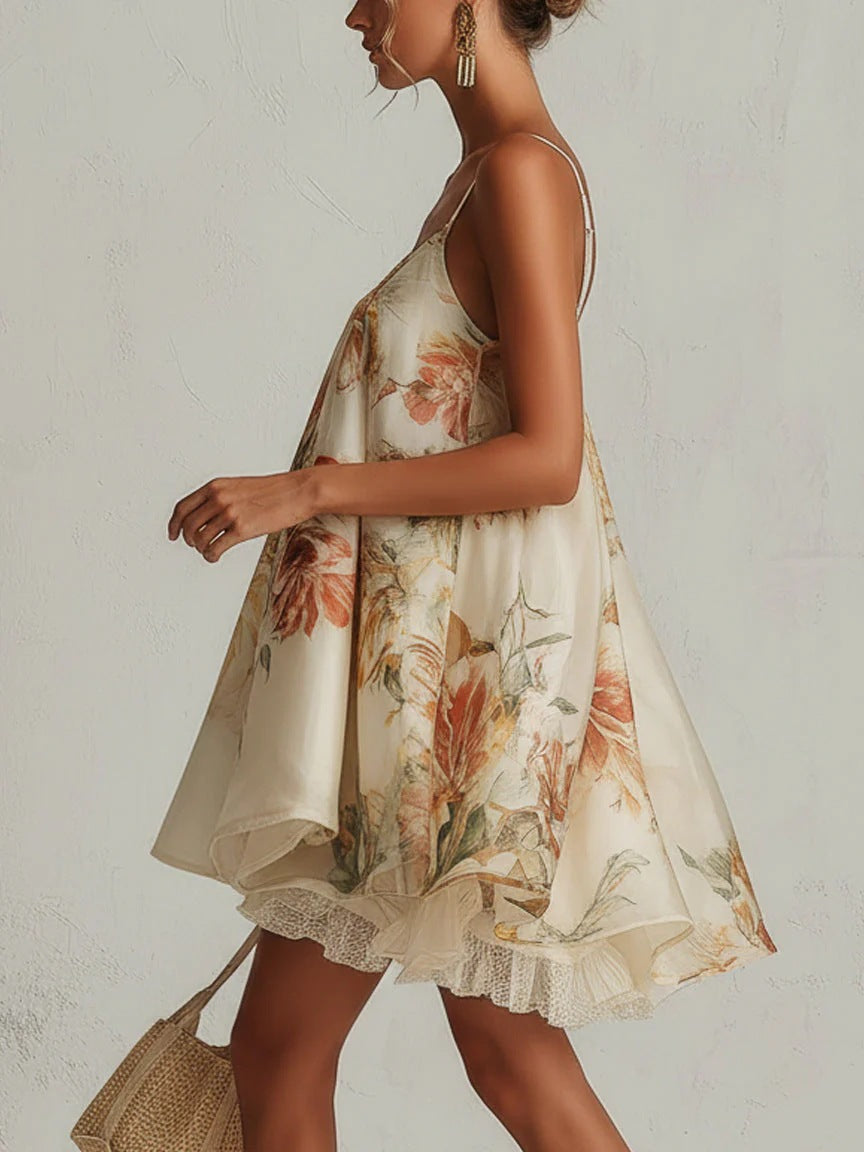 Liliana – Kurzes Kleid mit Blumenprint