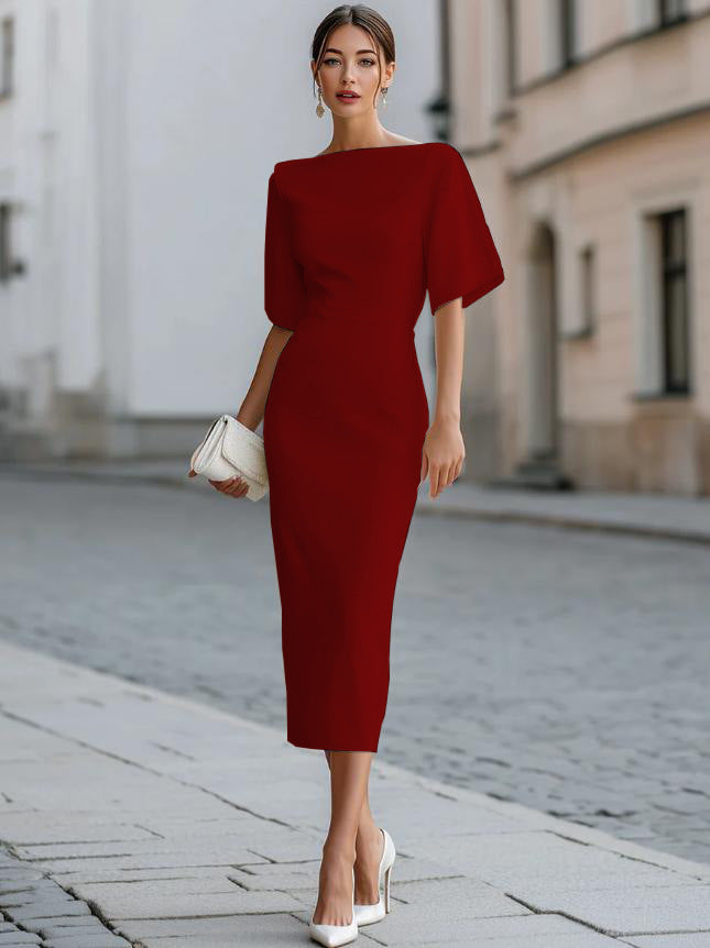 Elena | Elegantes Midi-Etuikleid