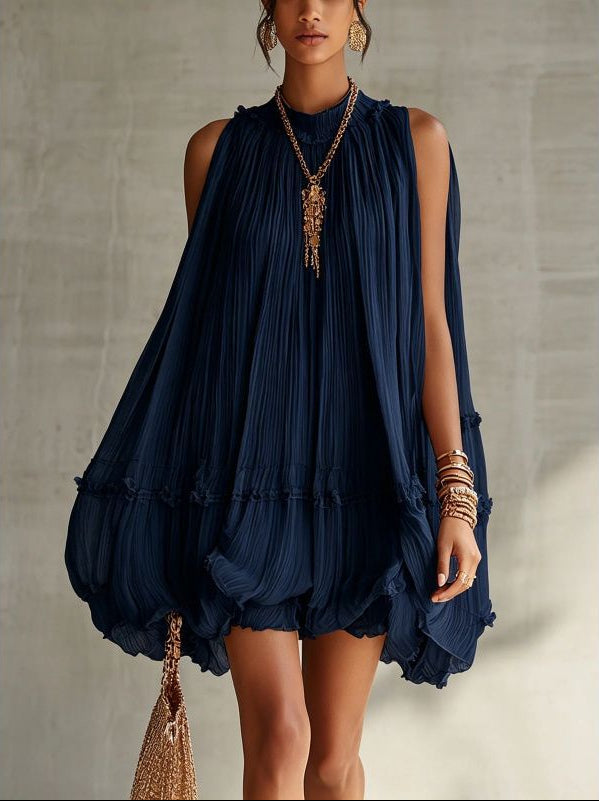 Camilla – Chiffon-Minikleid in Ballonform