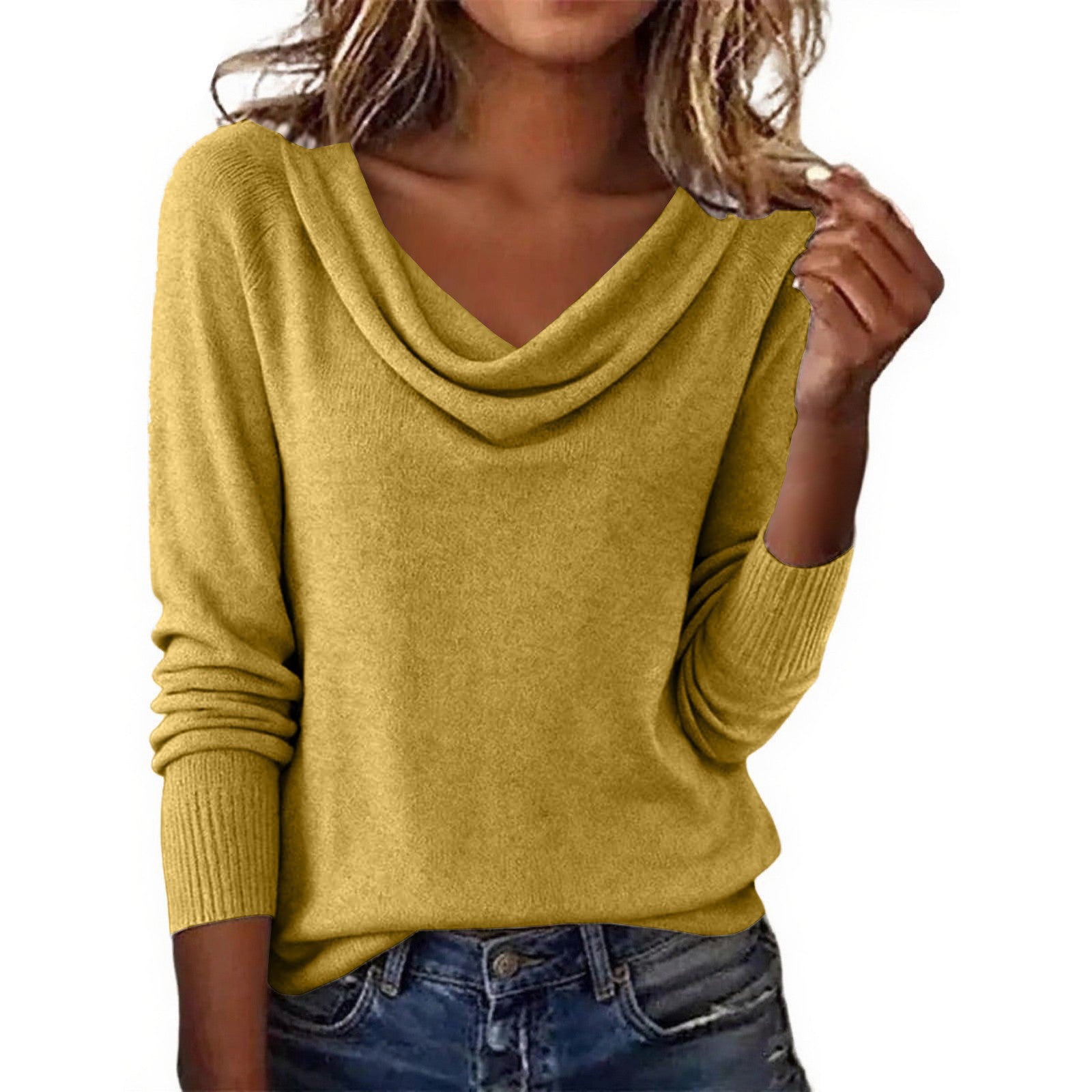 Sereni – Pullover mit Schalkragen mit weicher Haptik