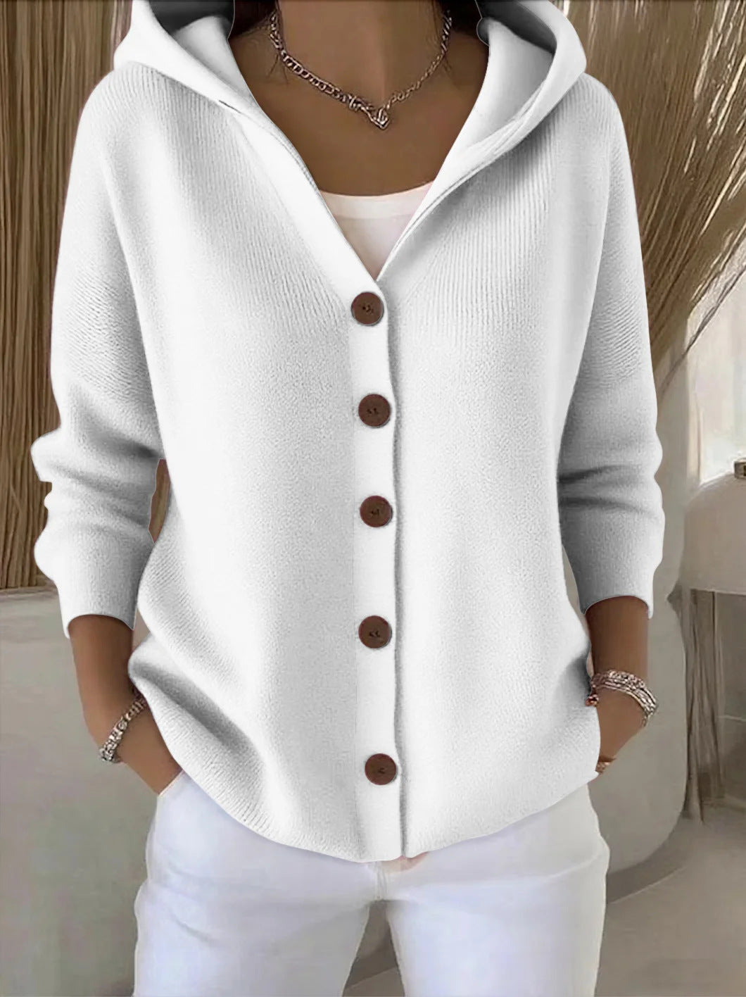 Rocío | Strickjacke mit Kapuze