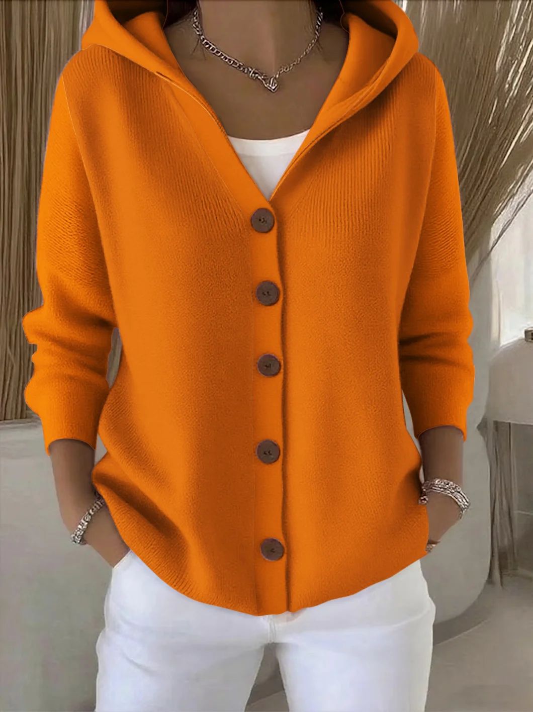 Rocío | Strickjacke mit Kapuze
