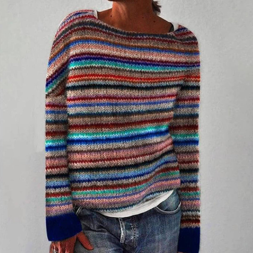 Maya - Retro-Strickpullover im skandinavischen Stil
