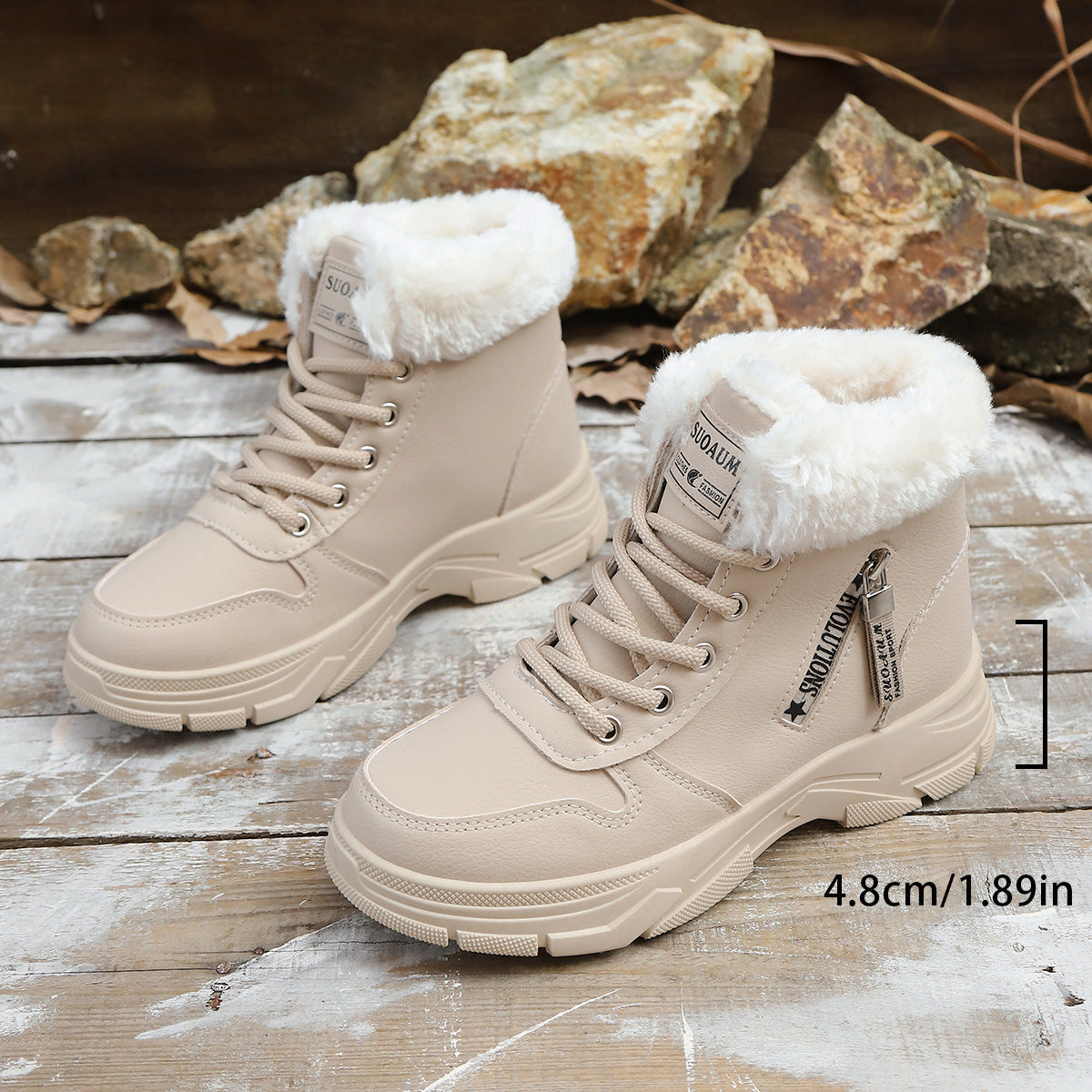 Mara – Gefütterte Winter-Sneaker-Boots mit Plateausohle