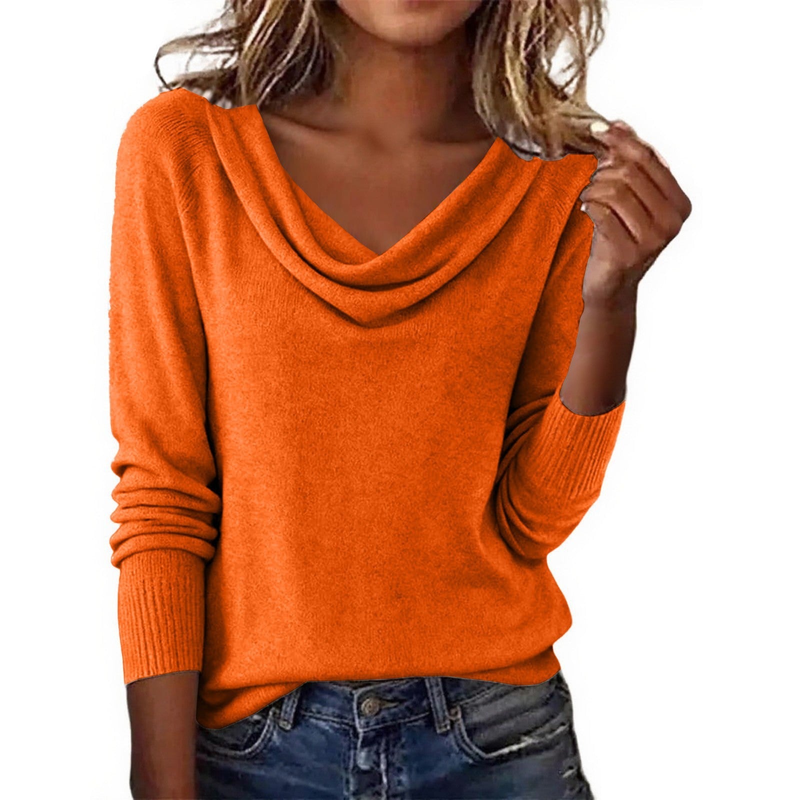 Sereni – Pullover mit Schalkragen mit weicher Haptik