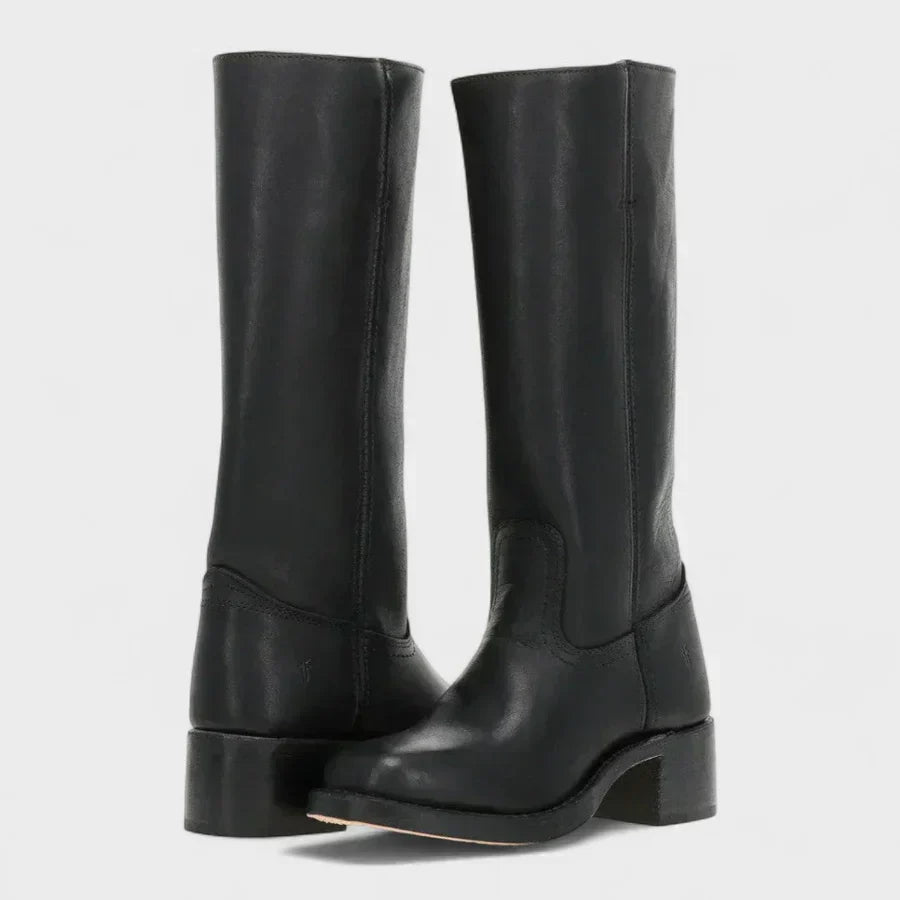 Vivia™ – Retro Lederstiefel