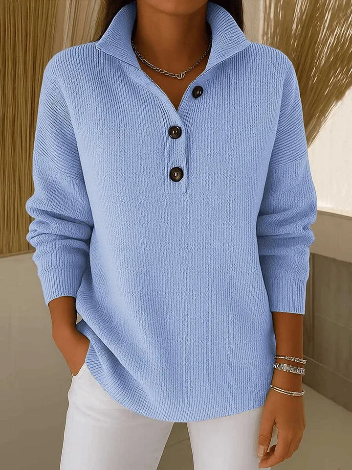 Amparo | Polopullover mit V-Ausschnitt