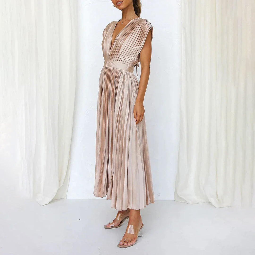 Marni™ | Zeitloses plissiertes Midikleid