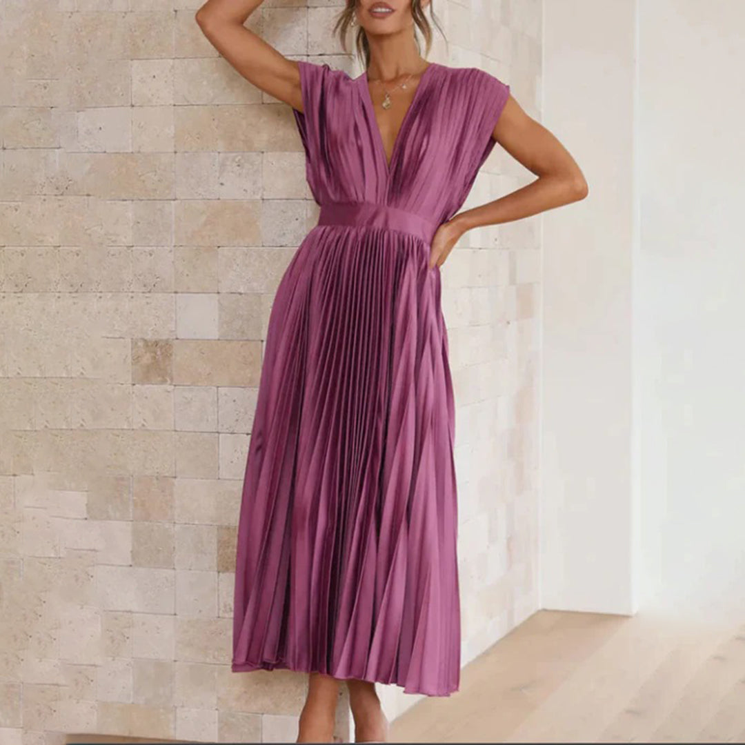Marni™ | Zeitloses plissiertes Midikleid
