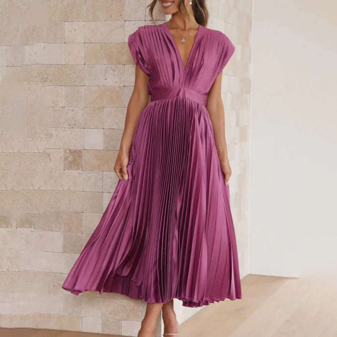 Marni™ | Zeitloses plissiertes Midikleid