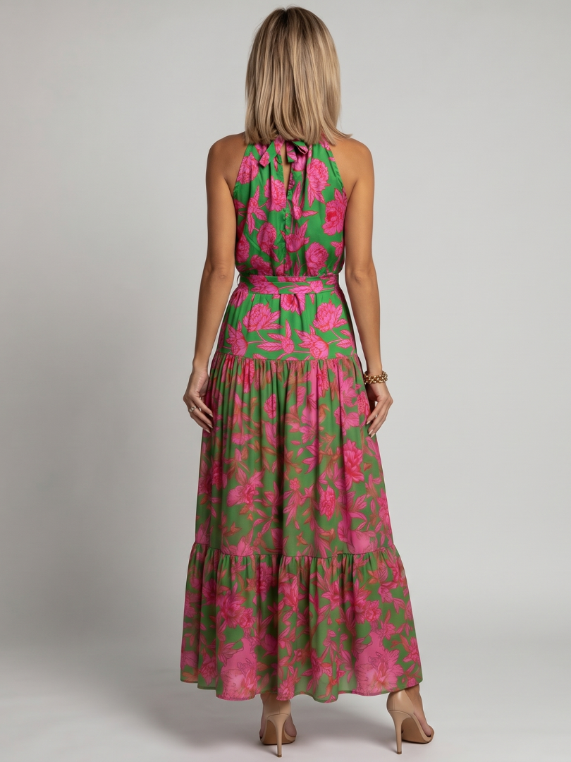 Rowen | Drapiertes Midikleid mit Halter