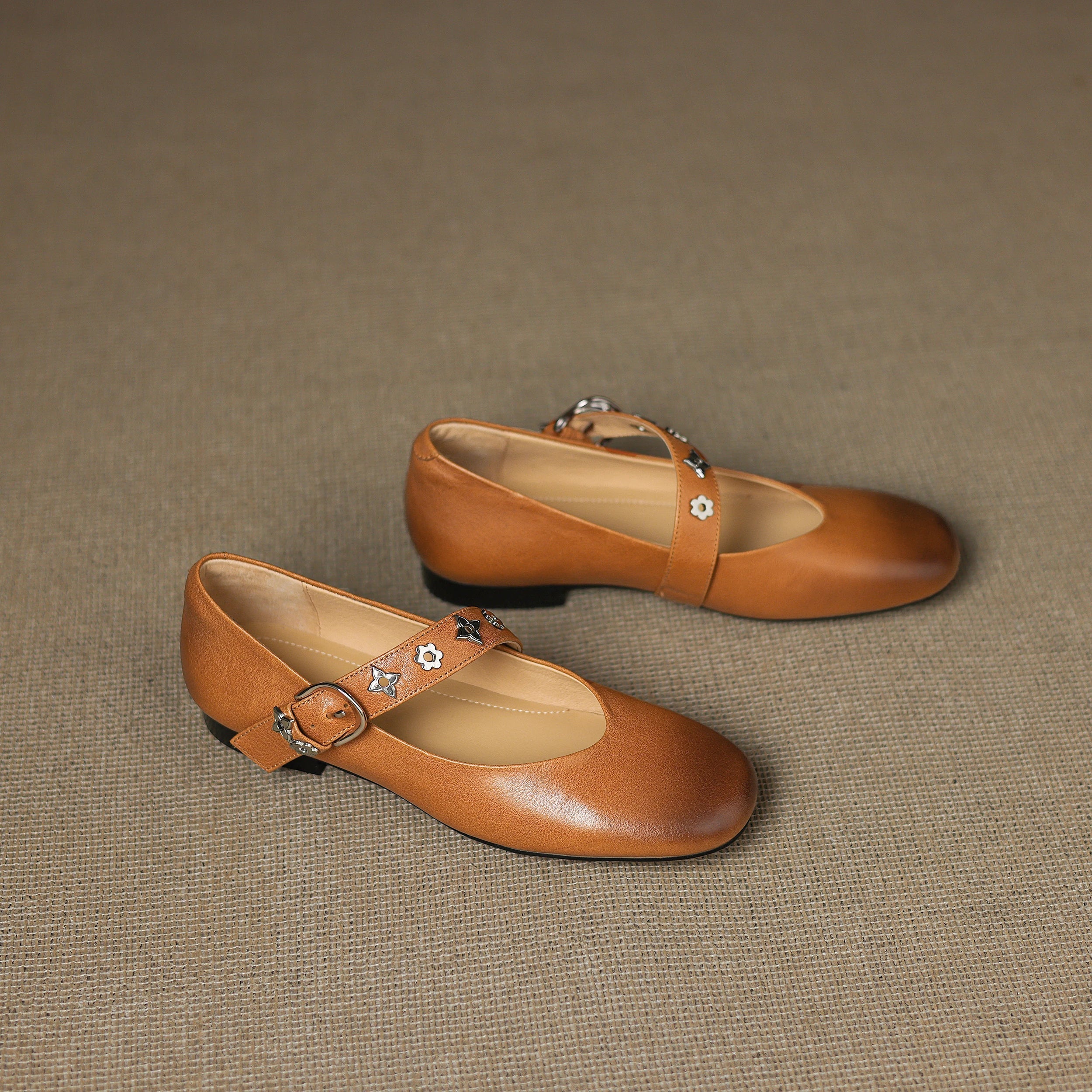 Elda Ballerinas aus echtem Leder