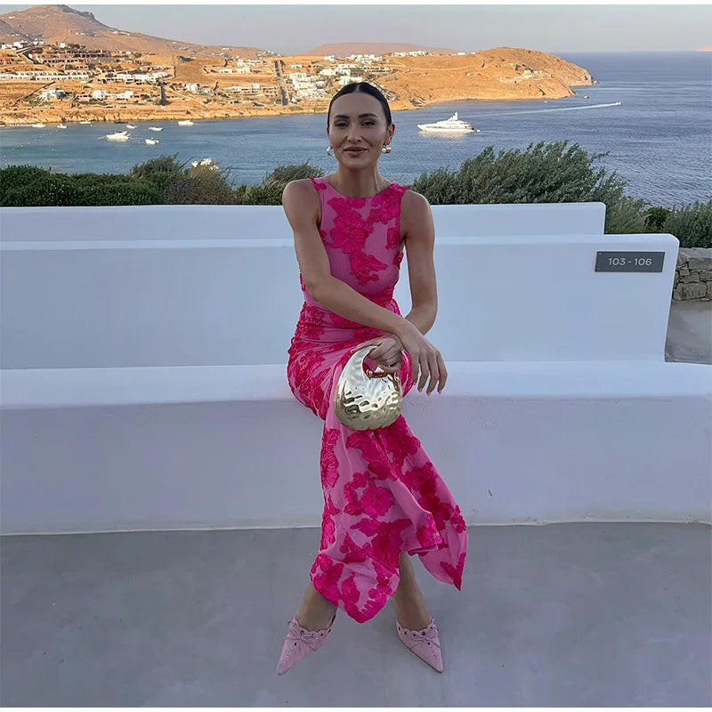 Malcah™ | Zeitloses geblümtes Abendkleid