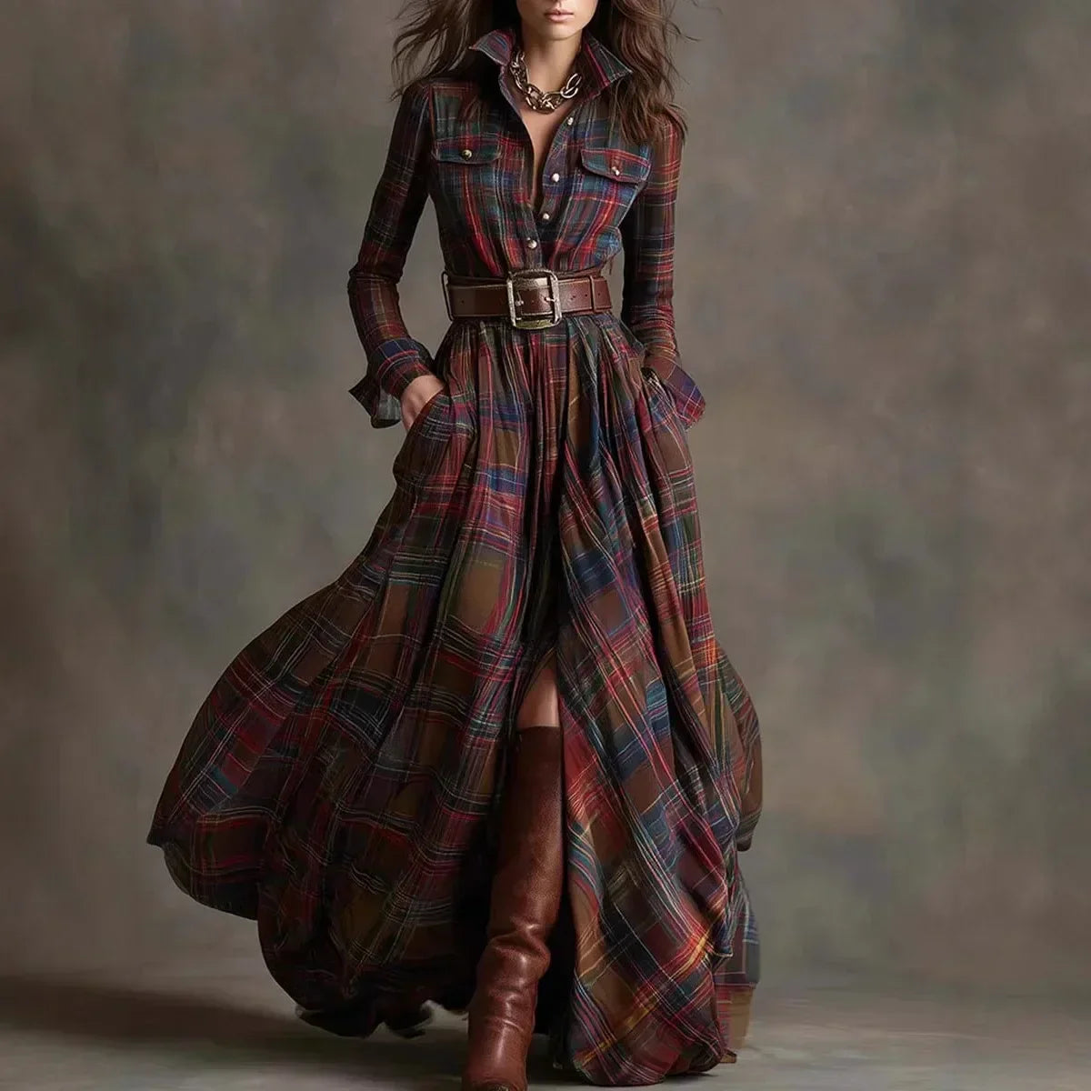 Bryanna | Anspruchsvolles Maxikleid