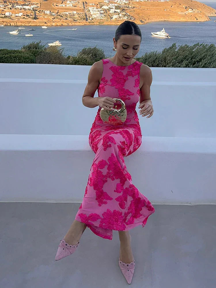 Malcah™ | Zeitloses geblümtes Abendkleid