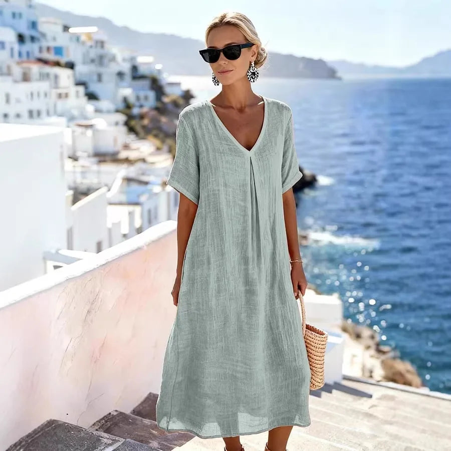 Wrenley™ | Lässiges, locker sitzendes Maxikleid