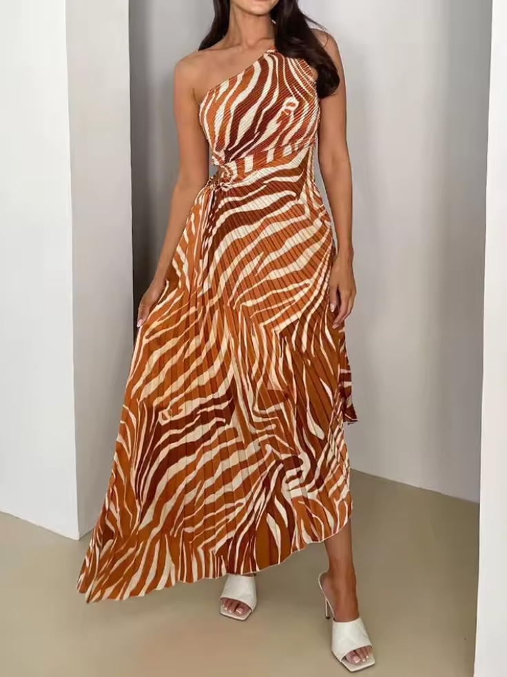 Adeline™ | Vibrierendes Tropisches Abendkleid