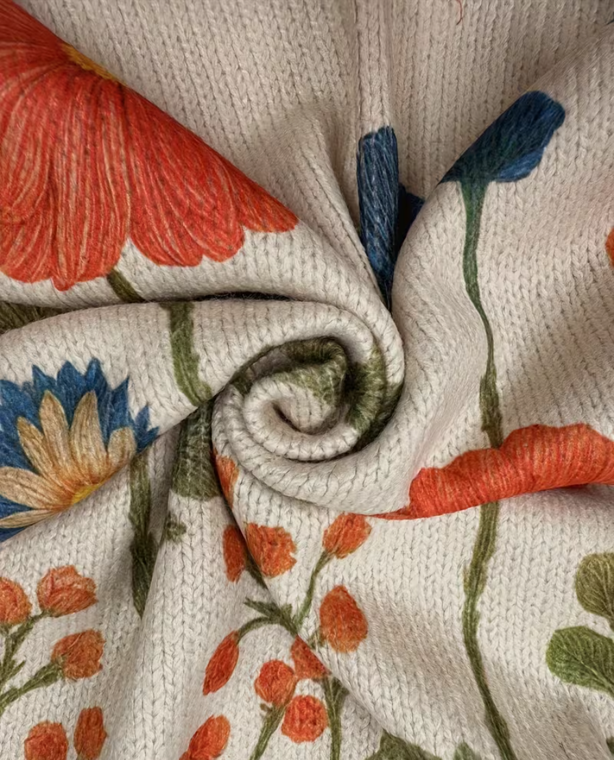 Wrenna™ | Reißverschluss-Cardigan mit Blumenwiese