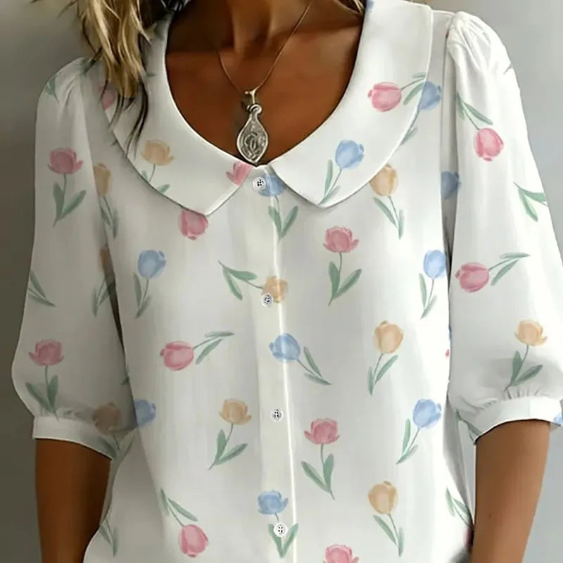 Elise – Florale Bluse