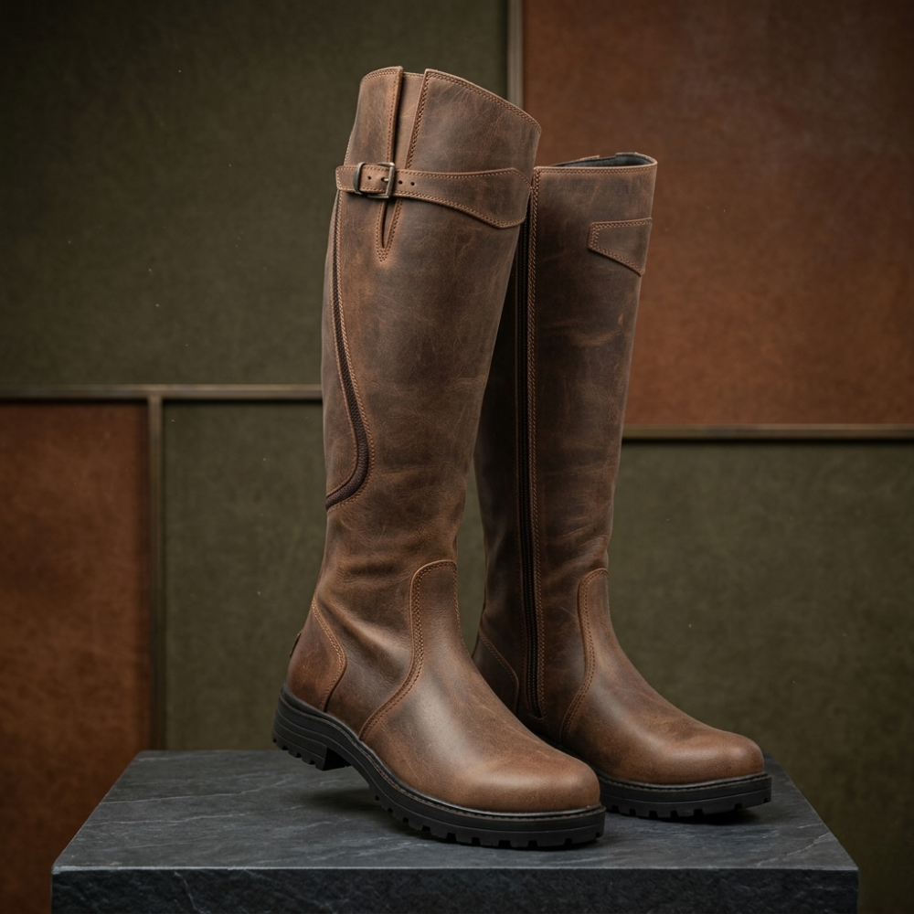 Michelle | Wasserdichte Winter-Reitstiefel aus Leder