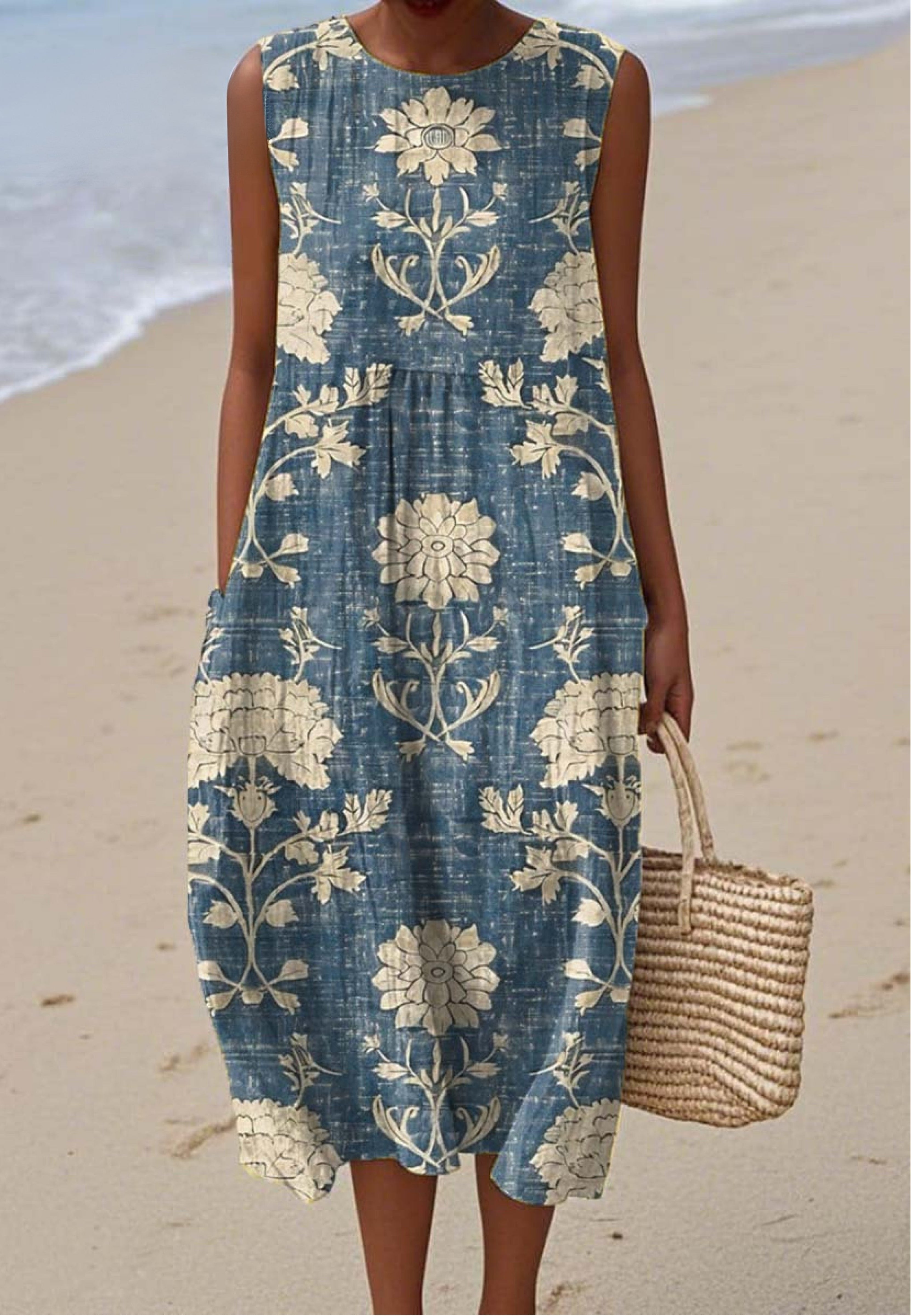 Rowena - Sommerkleid mit Blumenmuster im Vintage-Look