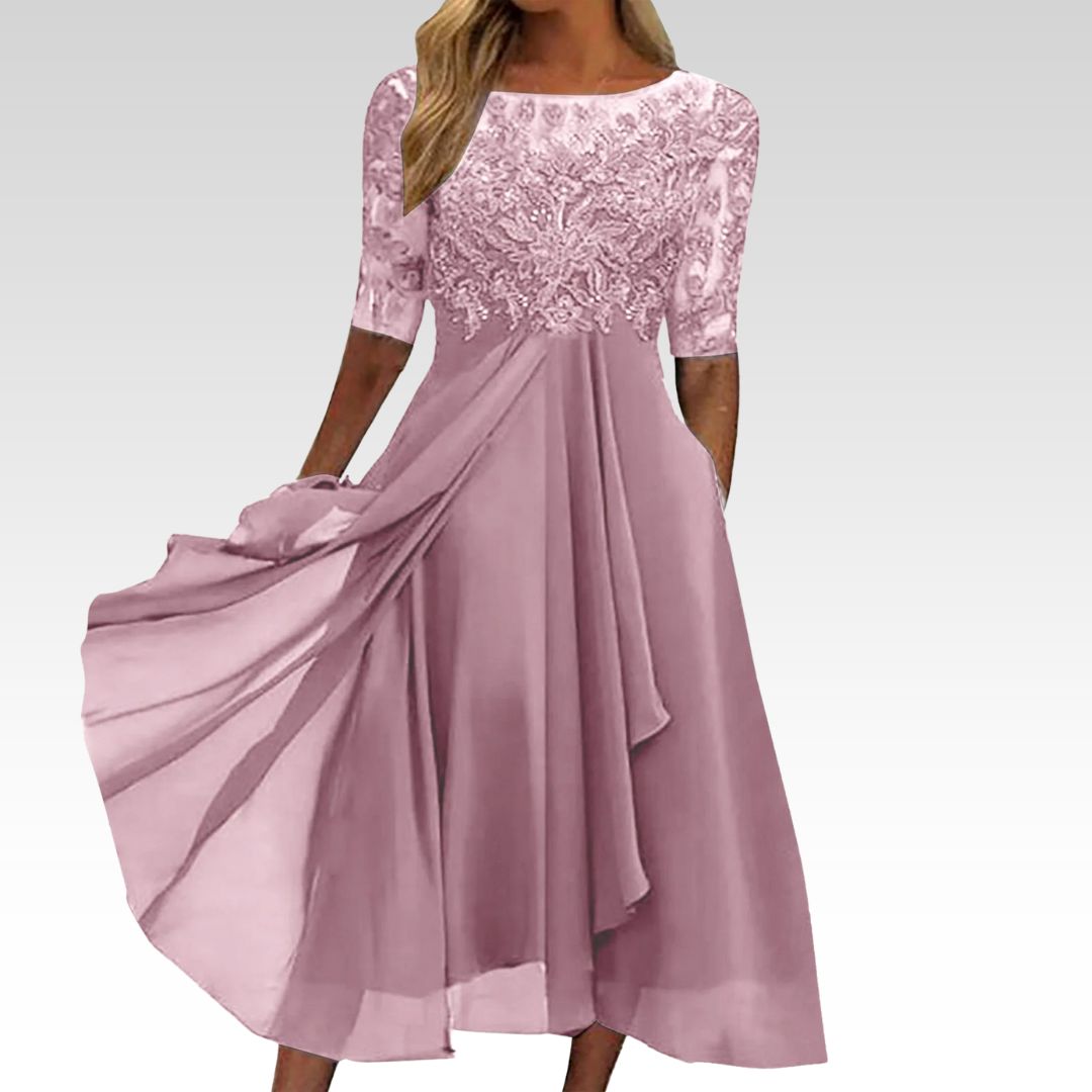 Harper™ | Elegantes Midikleid aus Spitze