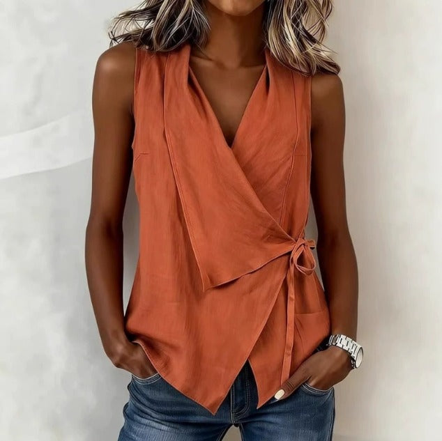 Loretta | Ärmellose Bluse