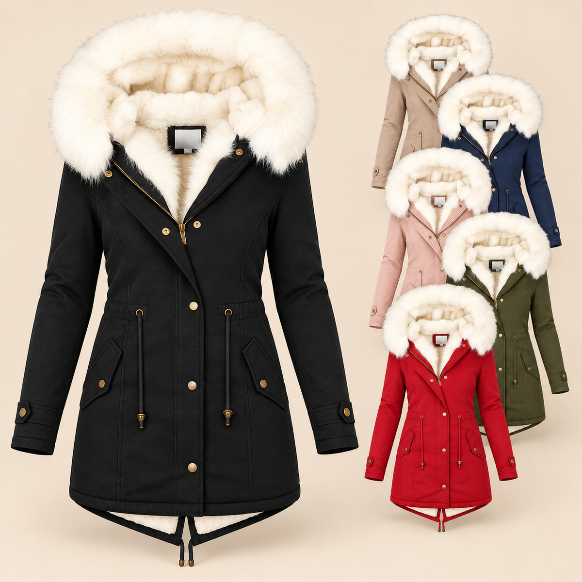 Albane | Eleganter langer Winterparka