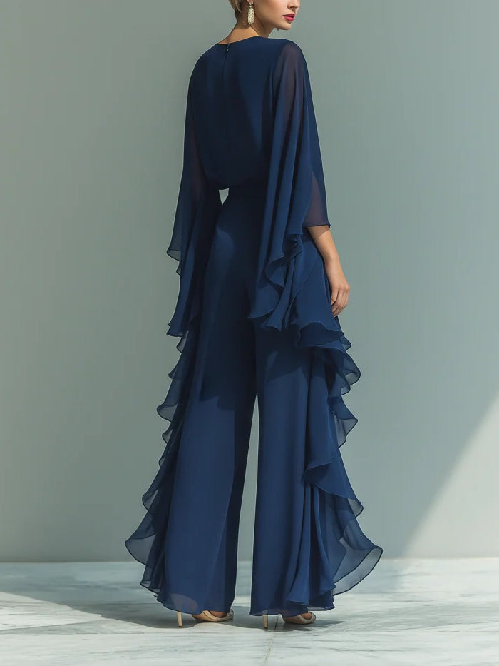 Aurora | Elegantes Chiffon-Set mit Volants