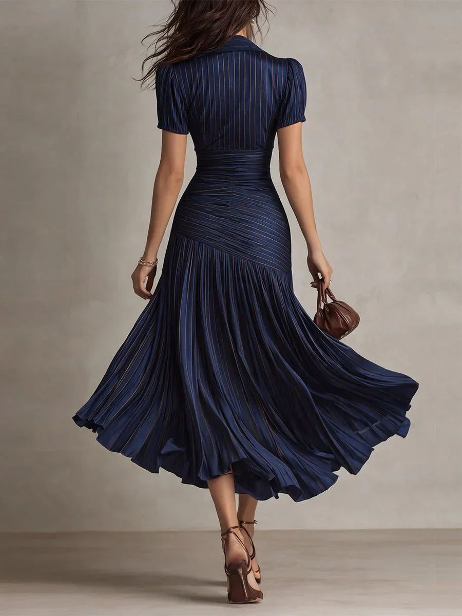 Florence | Elegantes Vintage Chiffon Maxikleid