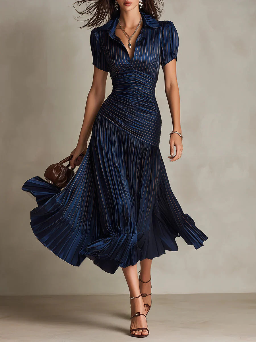 Florence | Elegantes Vintage Chiffon Maxikleid