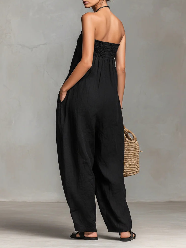 Nina | Eleganter trägerloser Overall