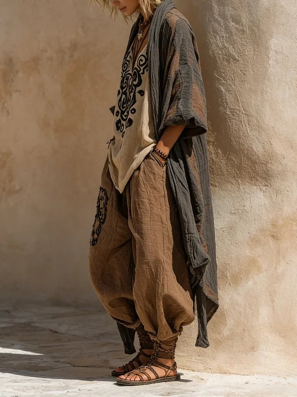 Margaret | Nomadic Bohemian Kunstdruck Set in drei Teilen