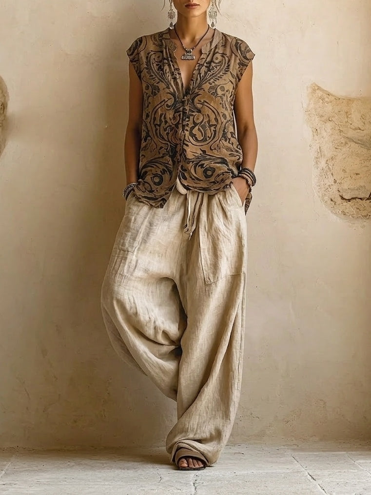 Giulia | Fließendes, mehrlagiges Outfit im Bohemian-Stil