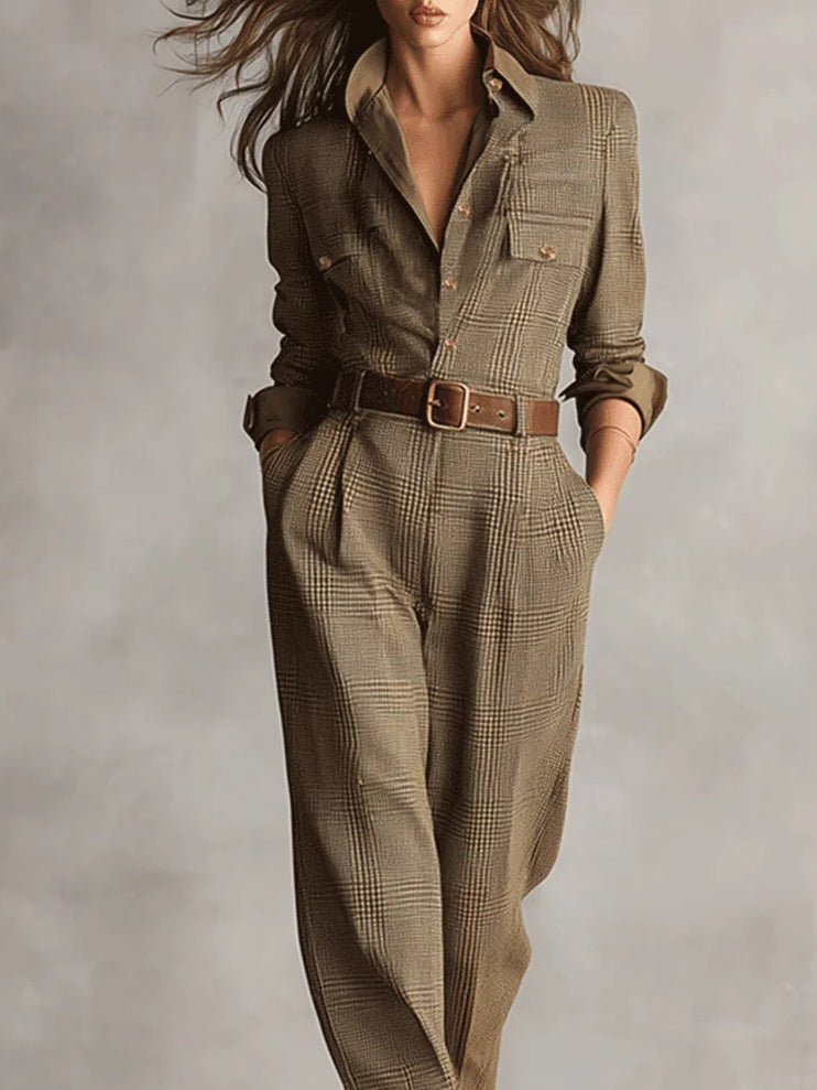 Mirabelle - Latzhose aus Tweed für Damen