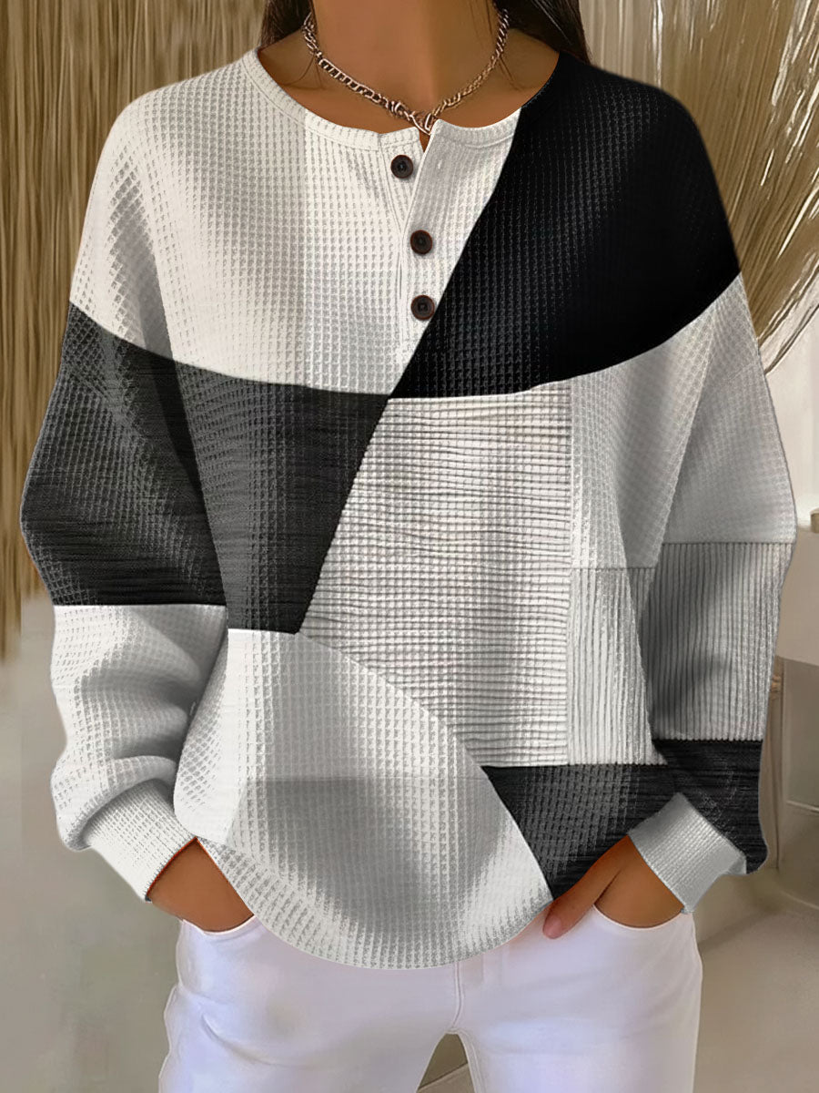 Consuelo | Zweilagiger Strukturpullover