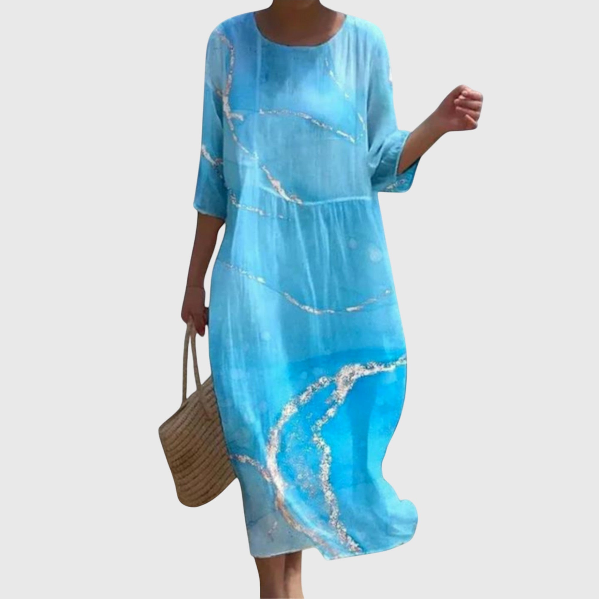 Elena™ | Stilvolles geblümtes Maxikleid