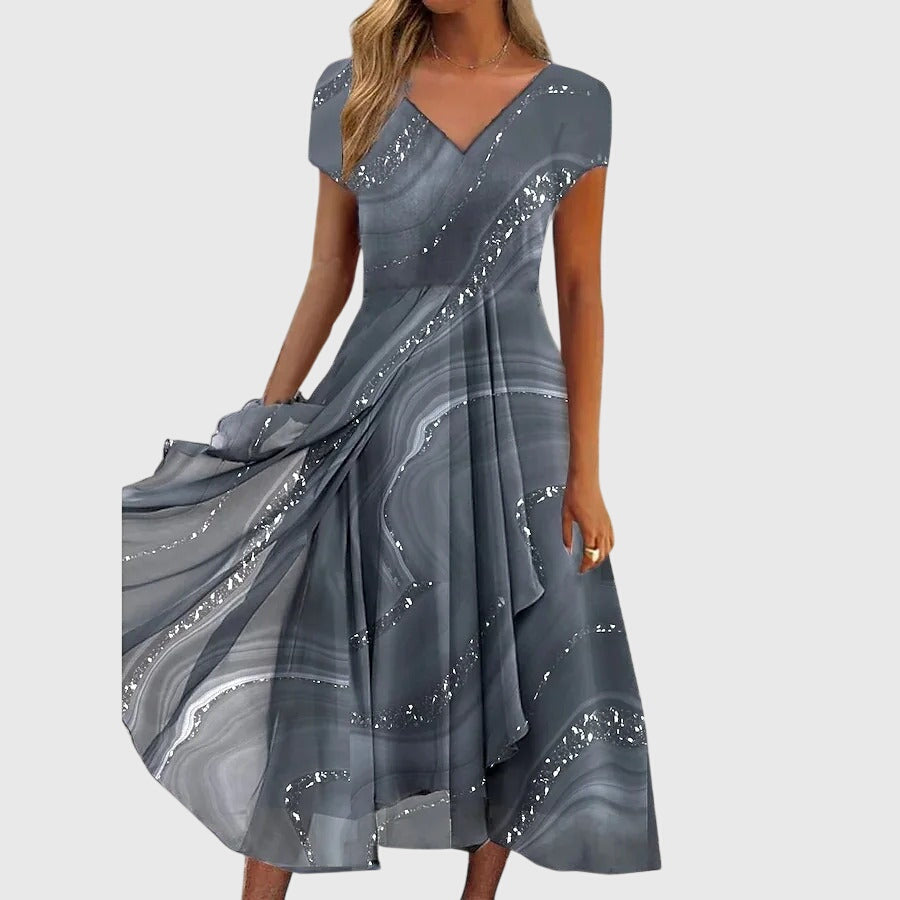 Aubrielle | Fließendes Midikleid