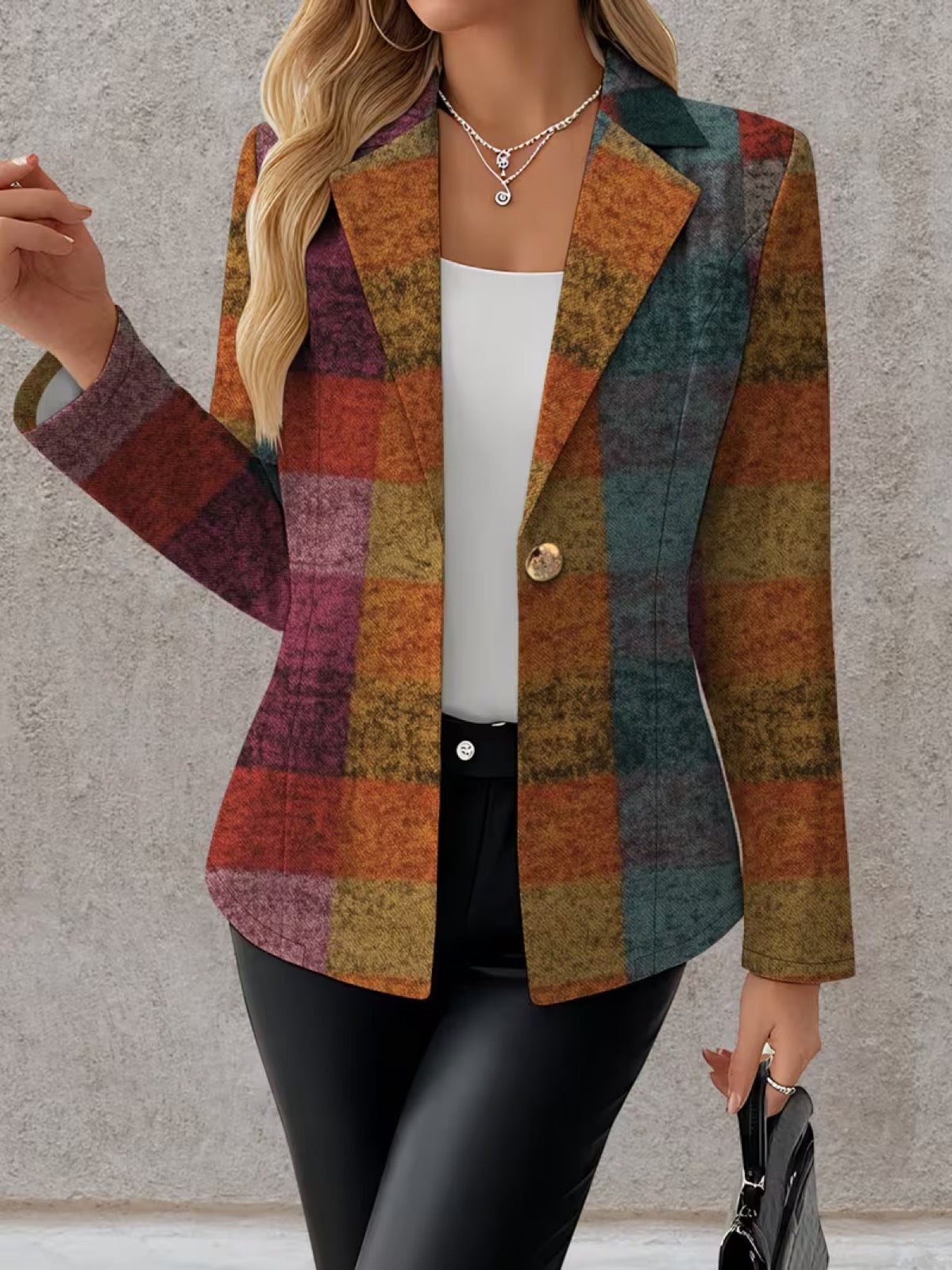 Lucienne | Herbstlicher Karoblazer