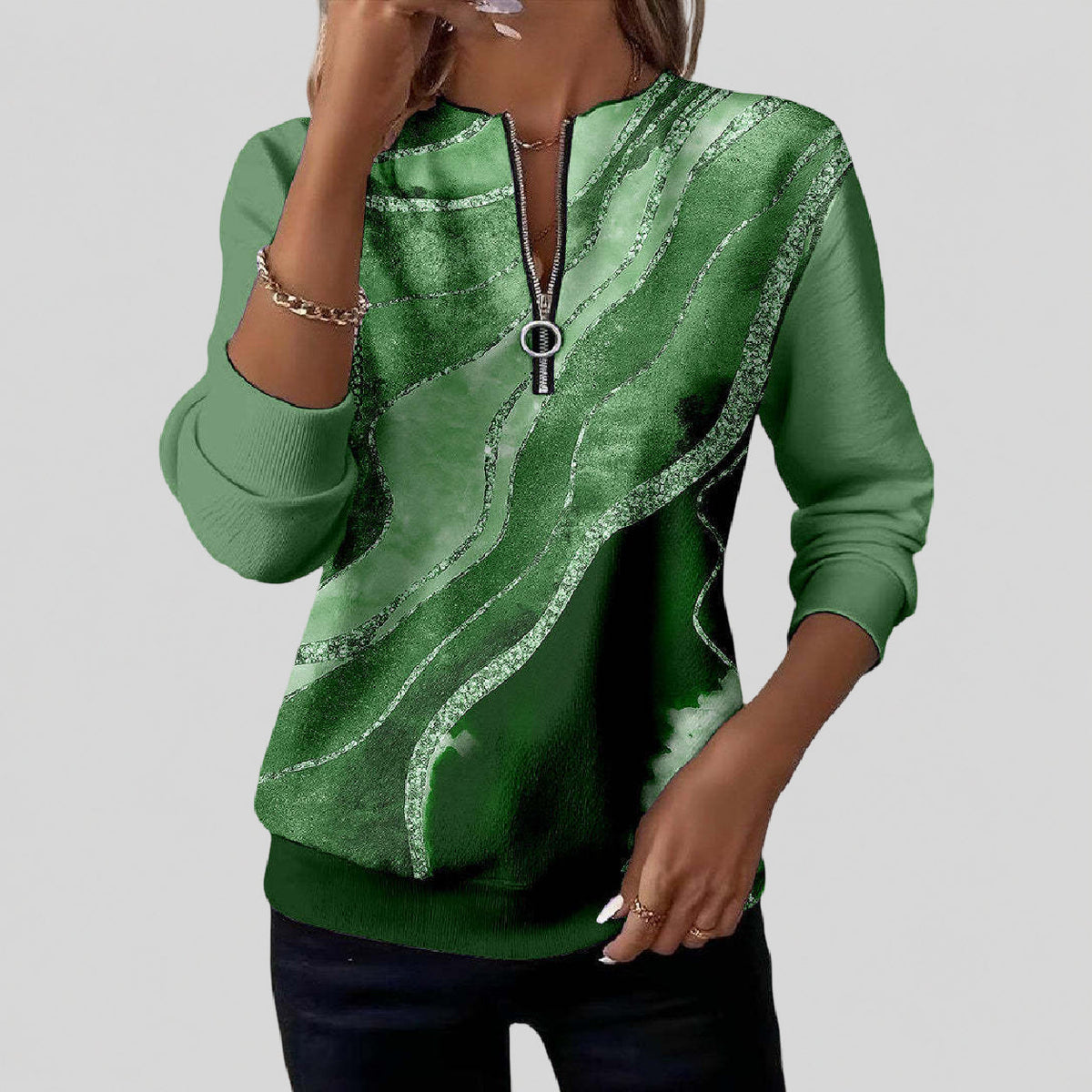 Nirvelle™ | Sweatshirt mit Vintage-Print
