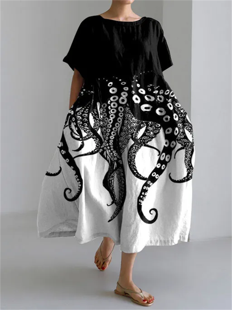 Raffelo-Sommerkleid mit Blumenmuster