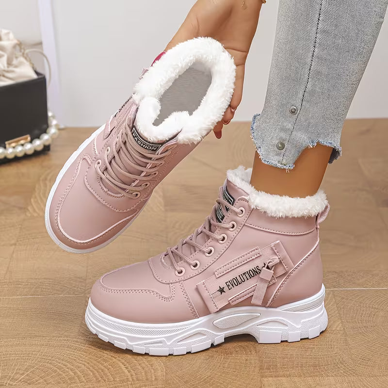 Elina – Gefütterte Winter-Boots mit Chunky-Sohle