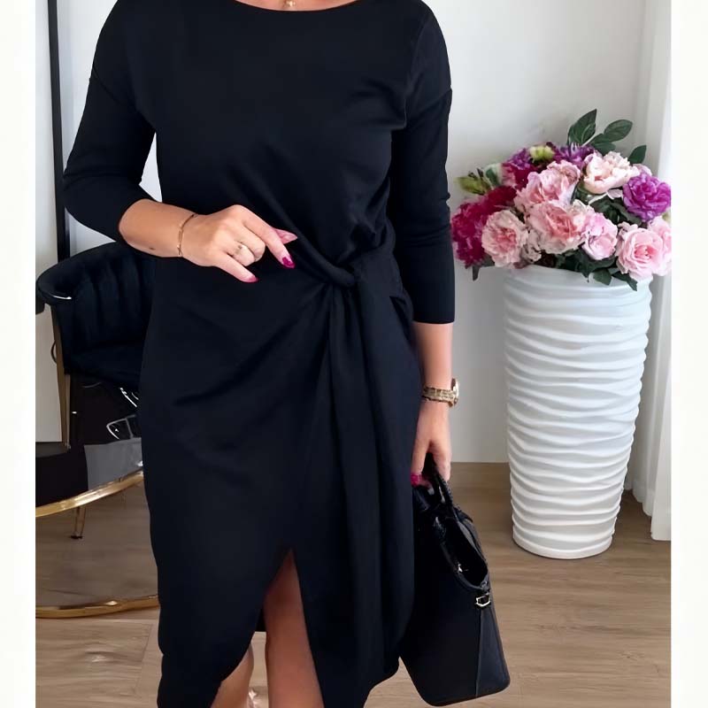 Seraphine – Elegantes Midikleid mit Taillenbindung