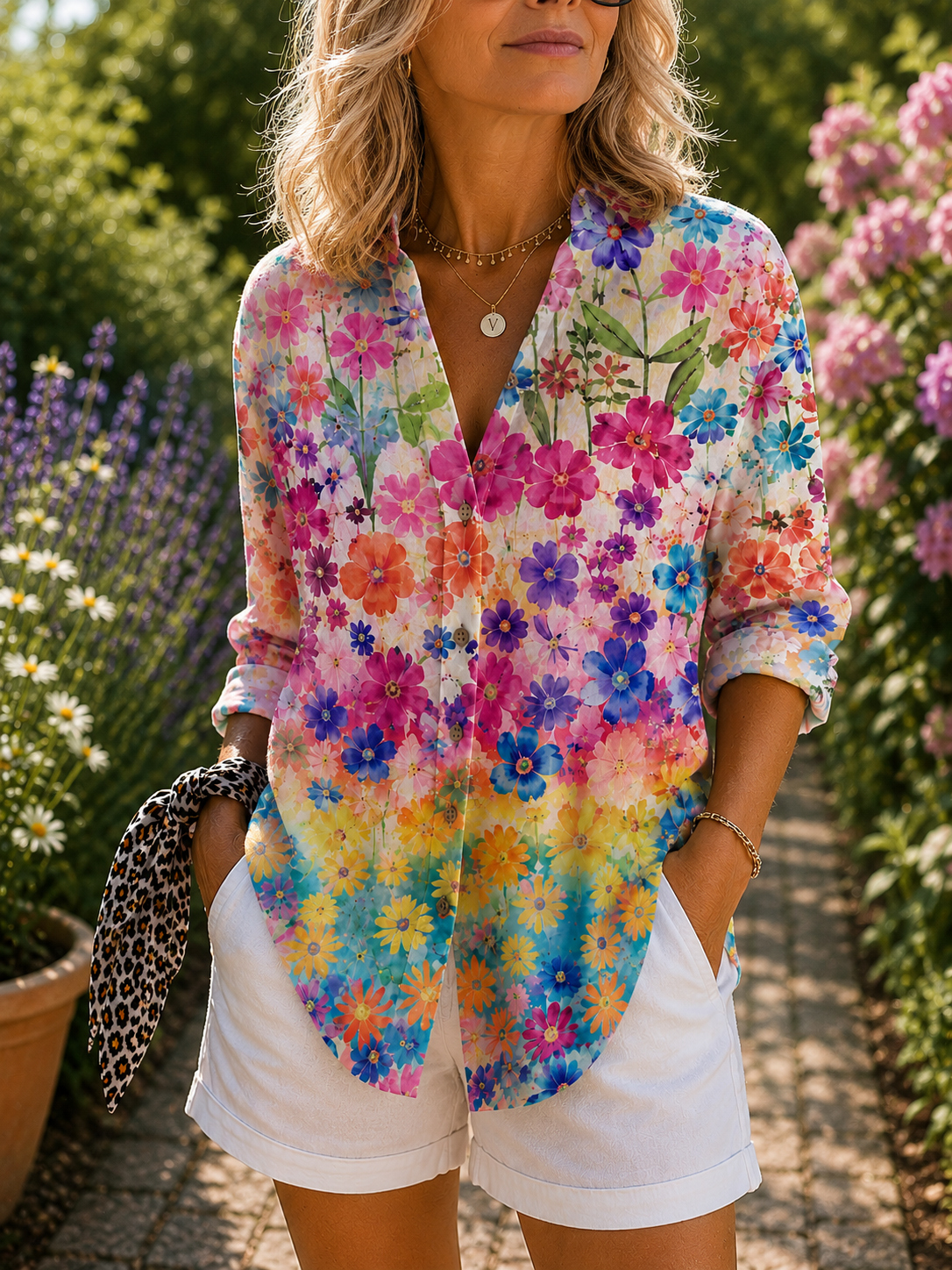 Valeria | Lebendige, kunstvolle Bluse
