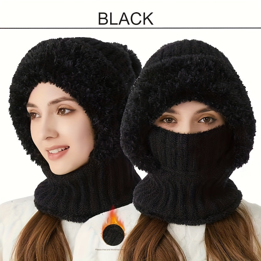 Emmerie – Gestrickte Mütze mit Nackenschutz (1+1 Gratis)