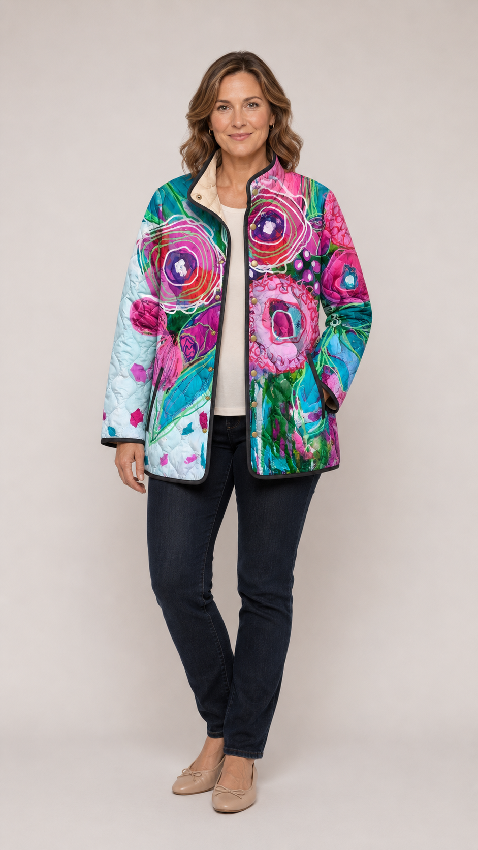 Isabella™ | Elegante Jacke mit Blumenmuster
