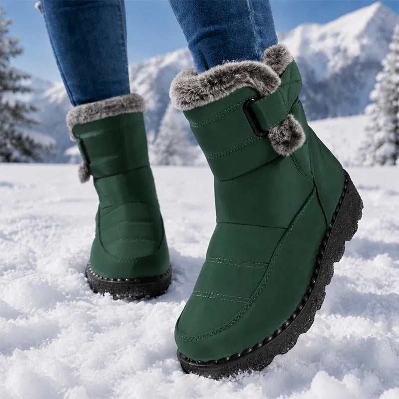 Kaja – Warme Winterstiefel mit Fellbesatz