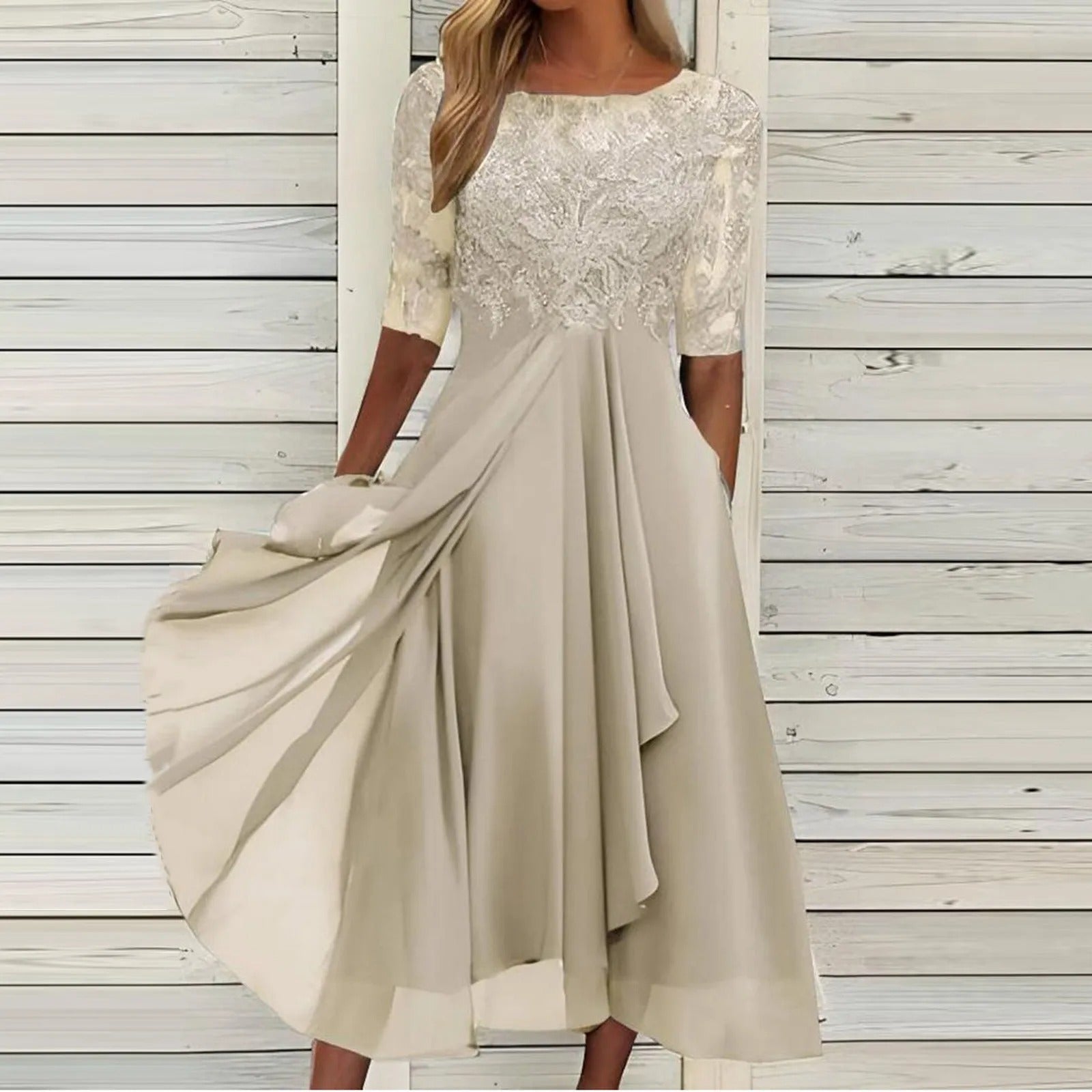 Harper™ | Elegantes Midikleid aus Spitze