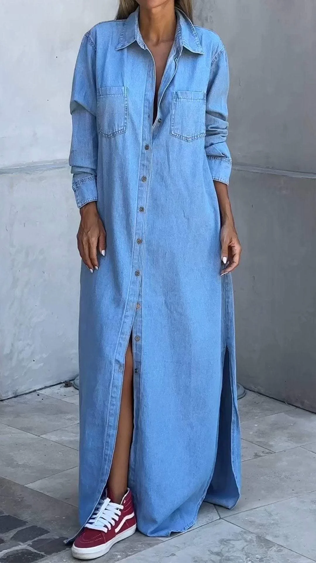 Delana - Lässiges Button-Down-Kleid