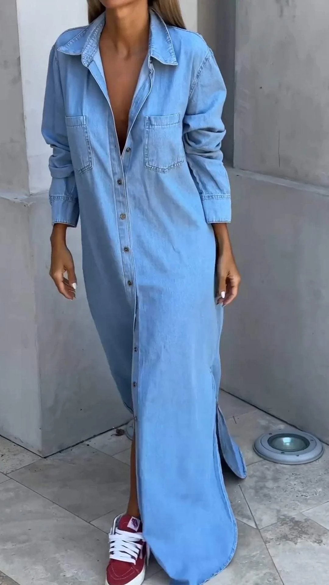Delana - Lässiges Button-Down-Kleid